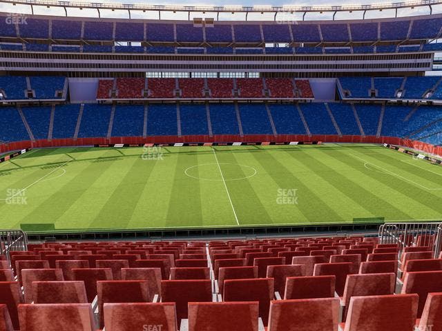 Gillette Stadium - Section Club 10 Seat View