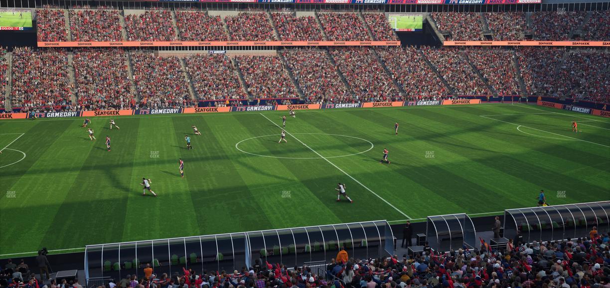 Gillette Stadium - Section Club 11 Seat View