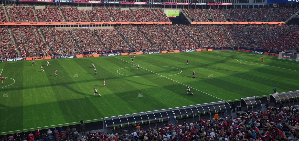 Gillette Stadium - Section Club 12 Seat View