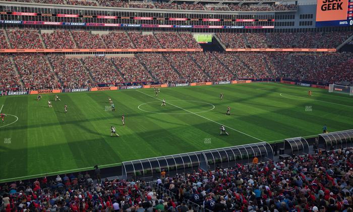 Gillette Stadium - Section Club 12 Seat View