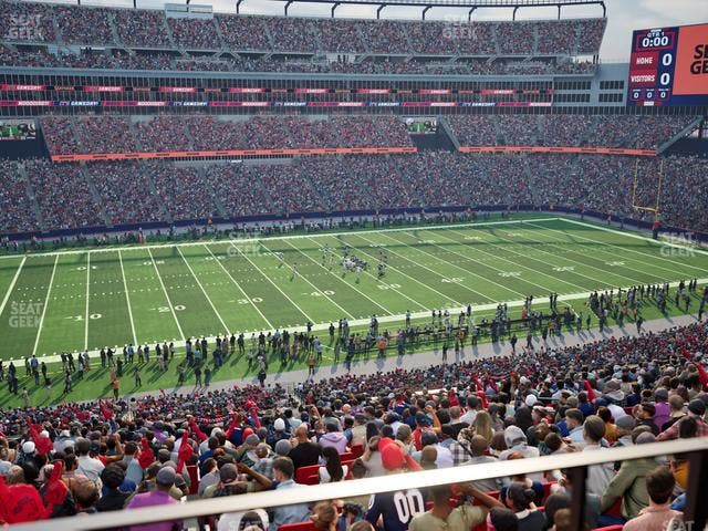 Gillette Stadium - Section Club 12 Seat View Gillette Stadium - Section Club 12 Seat View