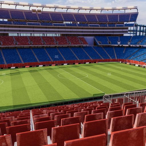 Gillette Stadium - Section Club 12 Seat View