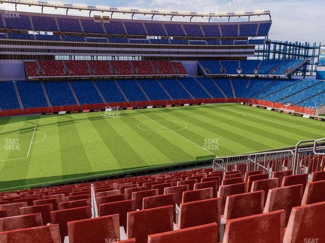 Gillette Stadium - Section Club 12 Seat View