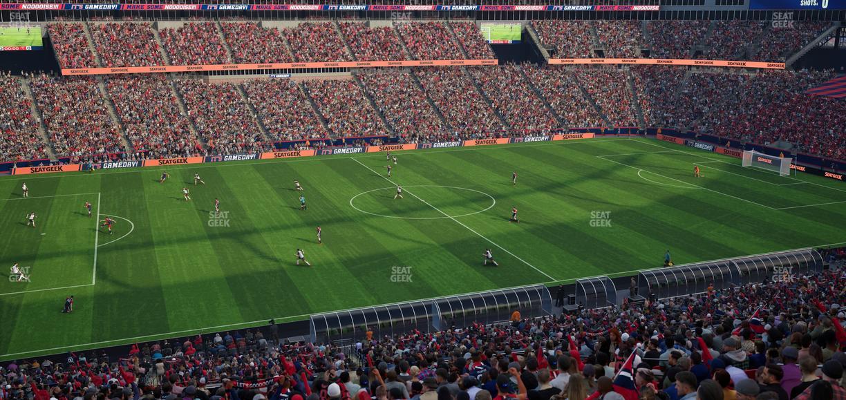 Gillette Stadium - Section Club 12 Seat View