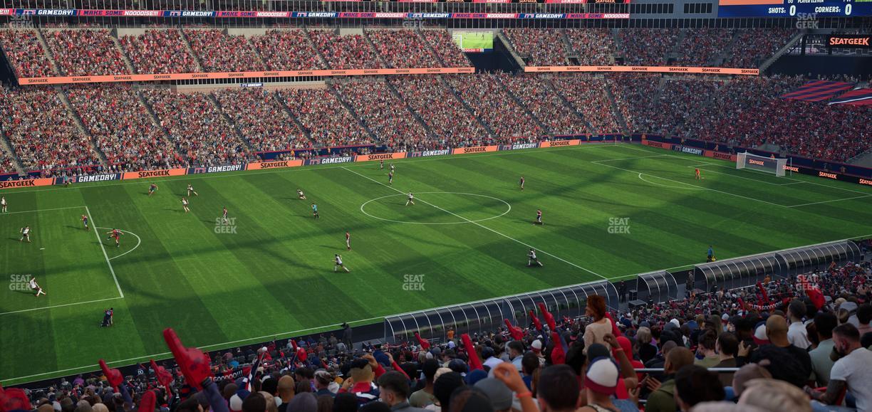 Gillette Stadium - Section Club 13 Seat View