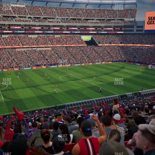 Gillette Stadium - Section Club 13 Seat View