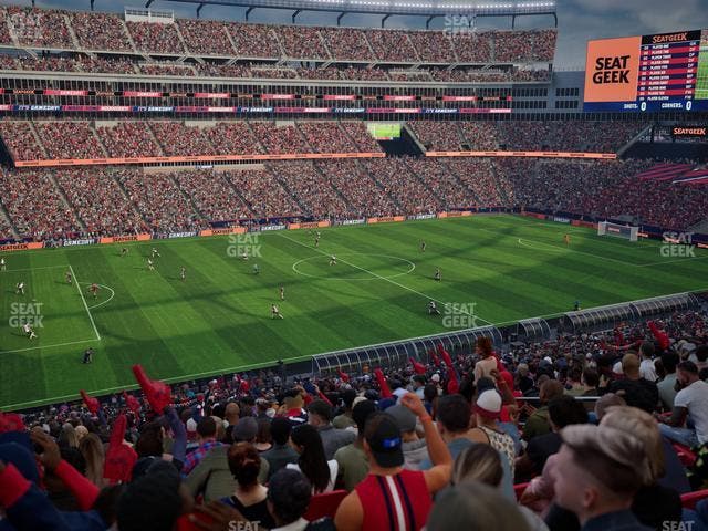 Gillette Stadium - Section Club 13 Seat View