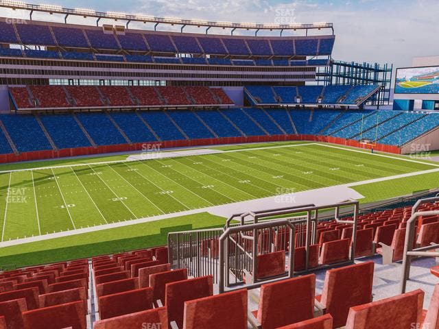 Gillette Stadium - Section Club 13 Seat View