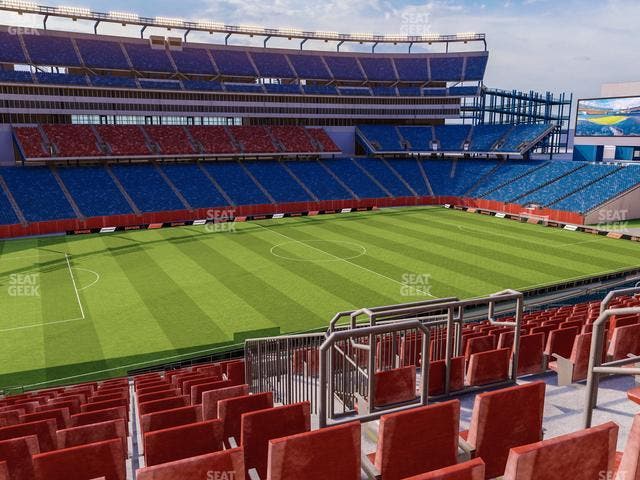 Gillette Stadium - Section Club 13 Seat View