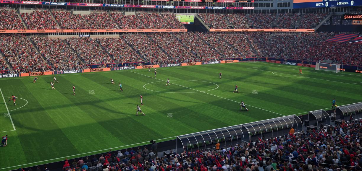 Gillette Stadium - Section Club 13 Seat View