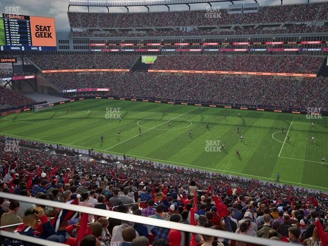 Gillette Stadium - Section Club 28 Seat View