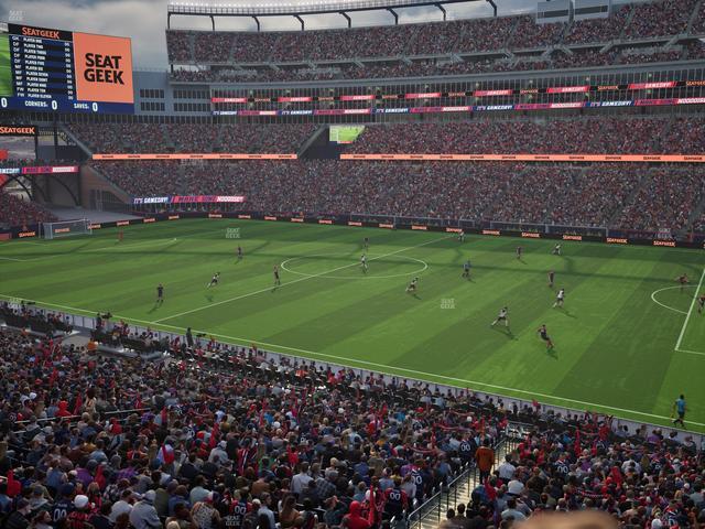 Gillette Stadium - Section Club 28 Seat View