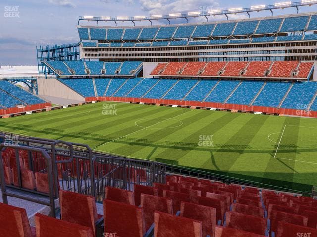 Gillette Stadium - Section Club 28 Seat View