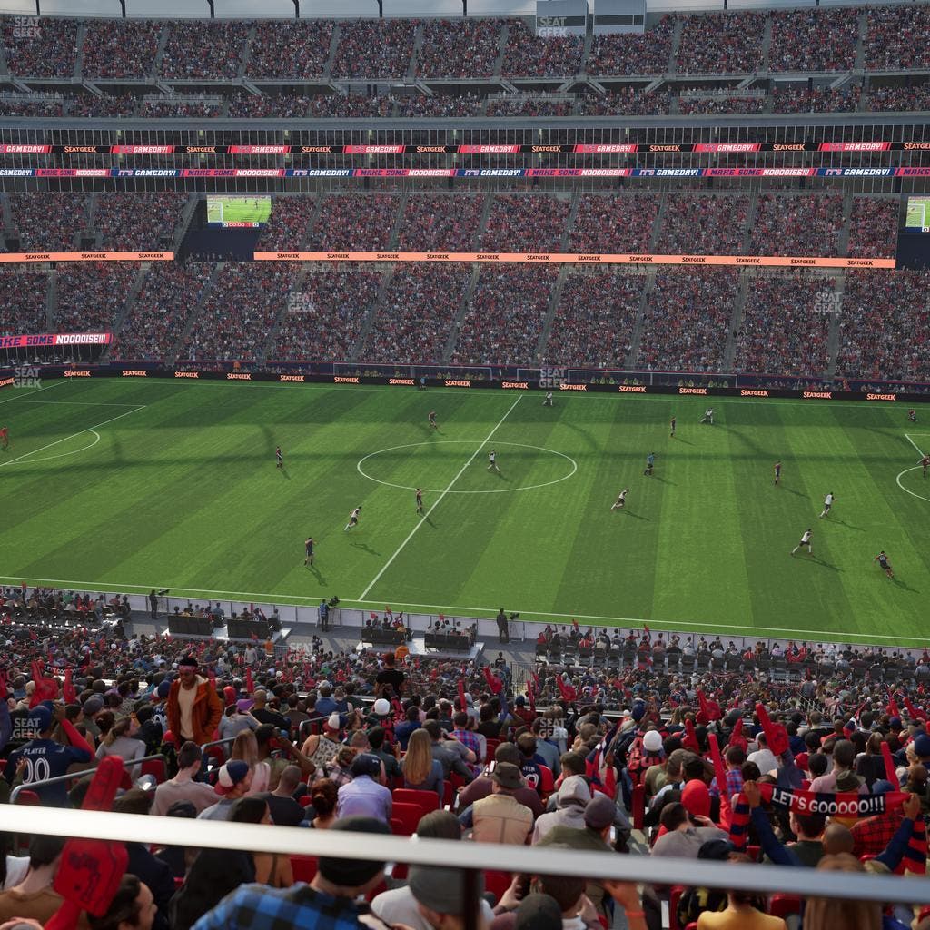 Gillette Stadium - Section Club 30 Seat View