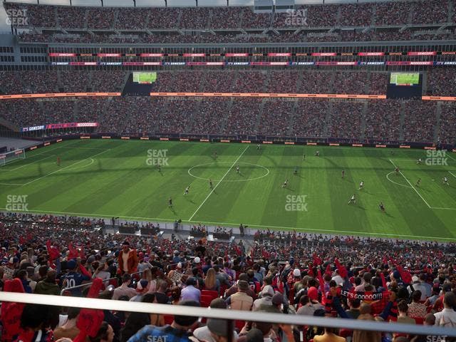 Gillette Stadium - Section Club 30 Seat View