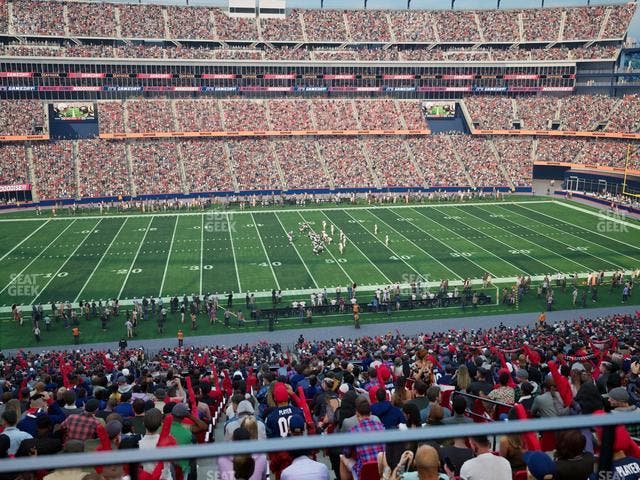 Gillette Stadium - Section Club 33 Seat View Gillette Stadium - Section Club 33 Seat View