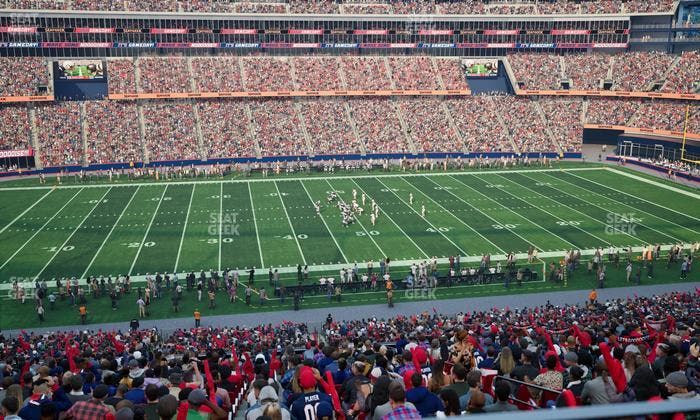 Gillette Stadium - Section Club 33 Seat View