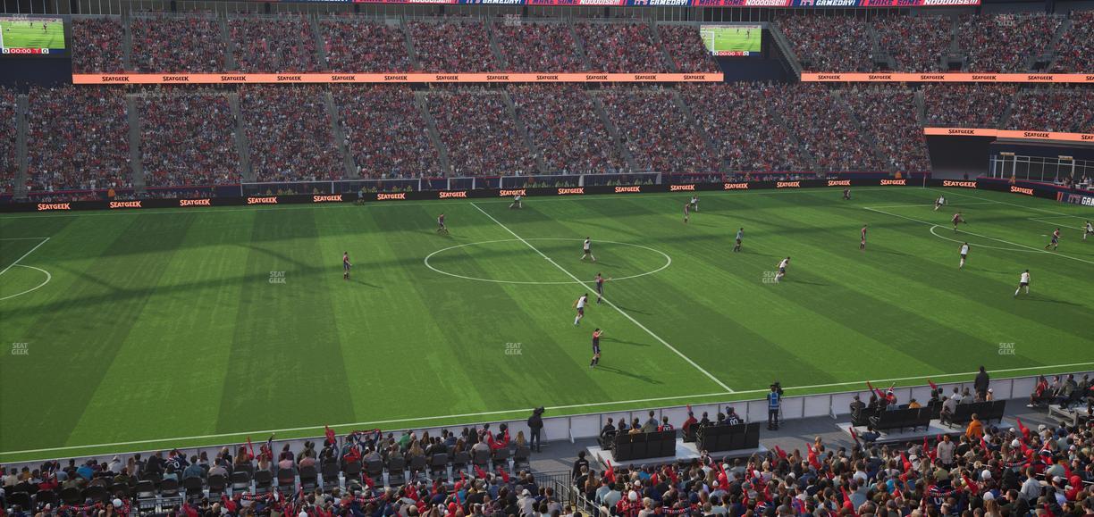 Gillette Stadium - Section Club 33 Seat View