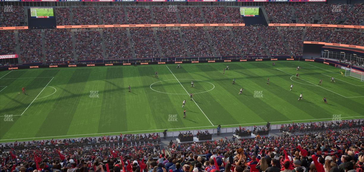 Gillette Stadium - Section Club 33 Seat View