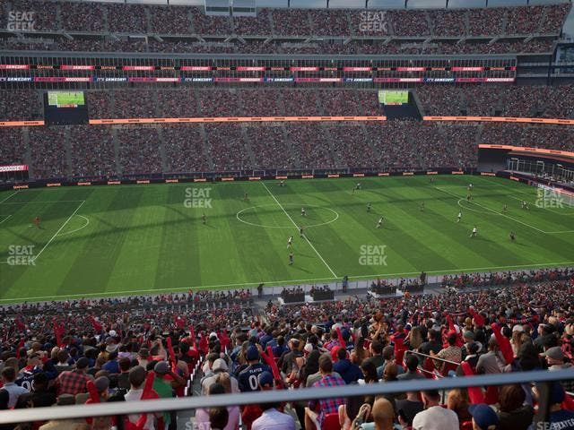 Gillette Stadium - Section Club 33 Seat View