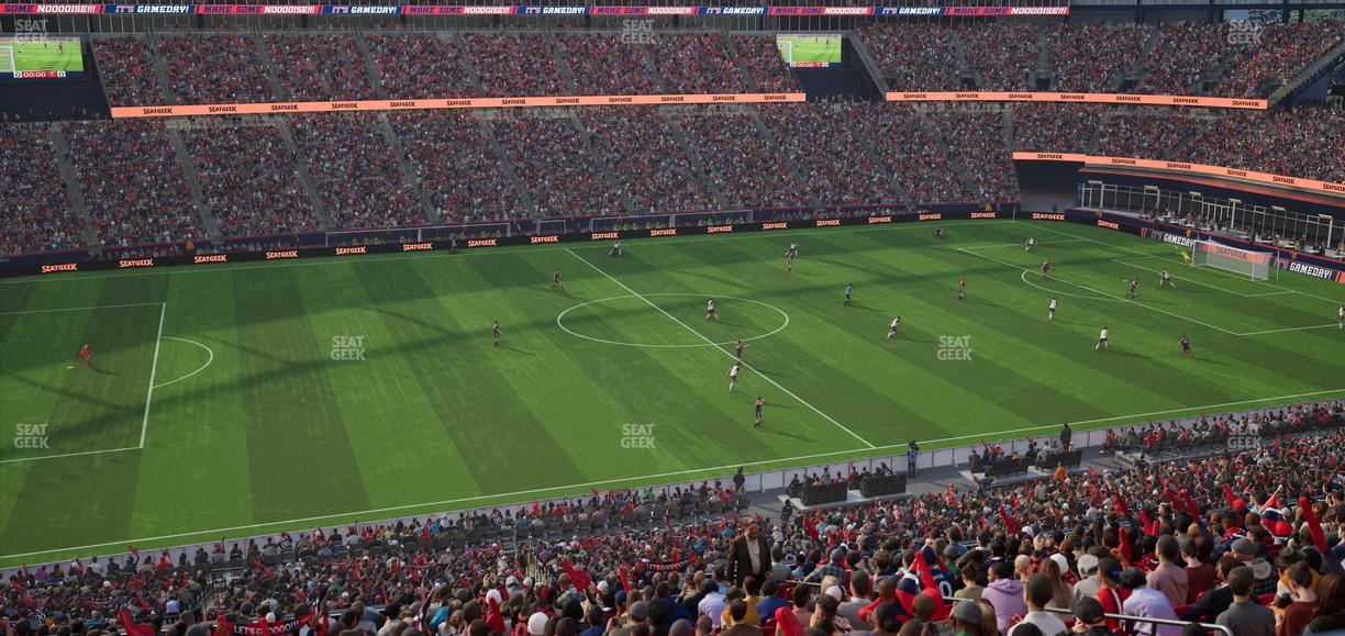 Gillette Stadium - Section Club 34 Seat View