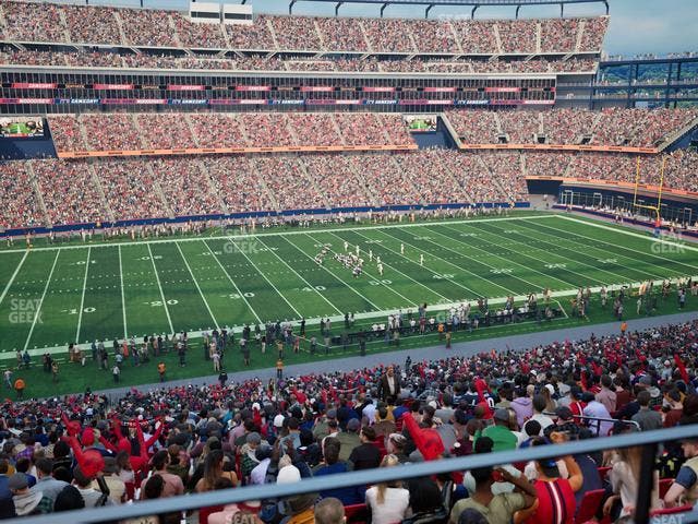 Gillette Stadium - Section Club 34 Seat View Gillette Stadium - Section Club 34 Seat View