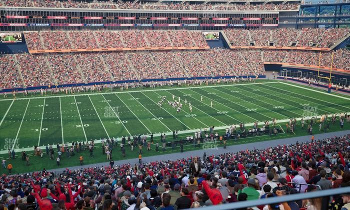 Gillette Stadium - Section Club 34 Seat View