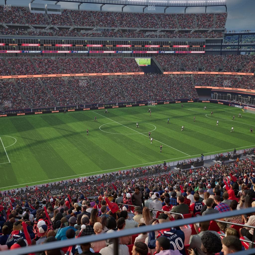 Gillette Stadium - Section Club 35 Seat View