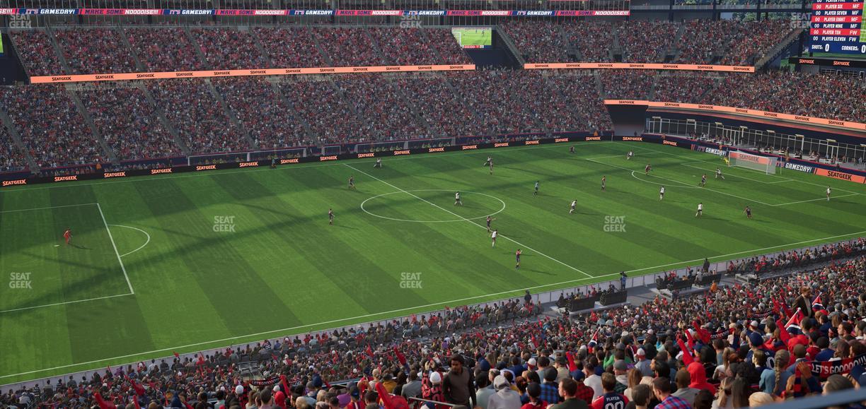 Gillette Stadium - Section Club 35 Seat View