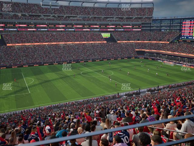 Gillette Stadium - Section Club 35 Seat View