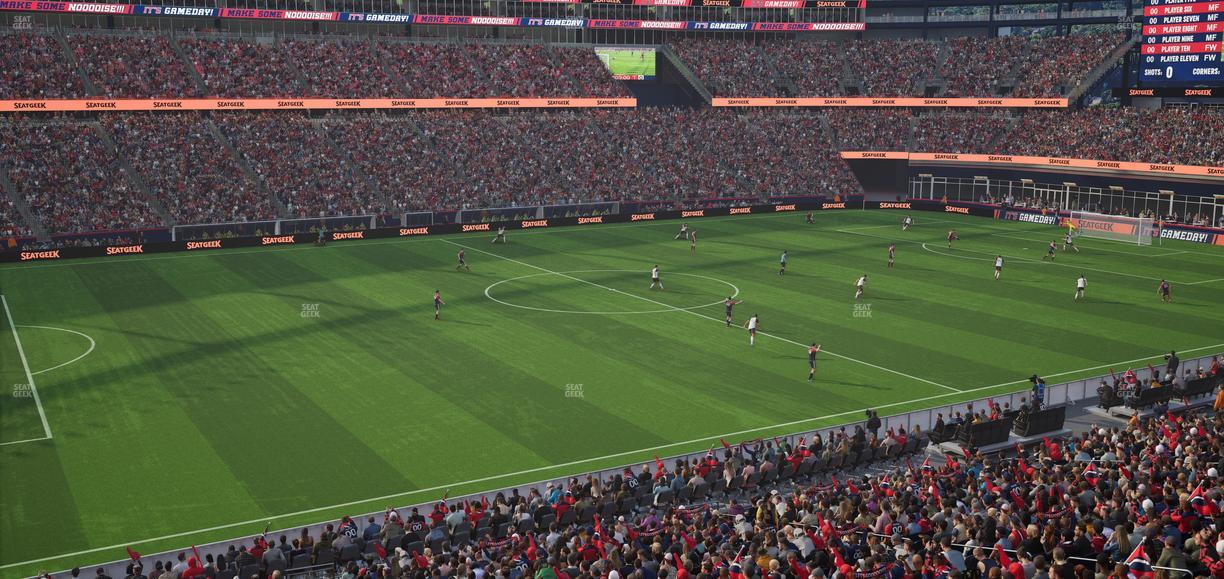 Gillette Stadium - Section Club 35 Seat View