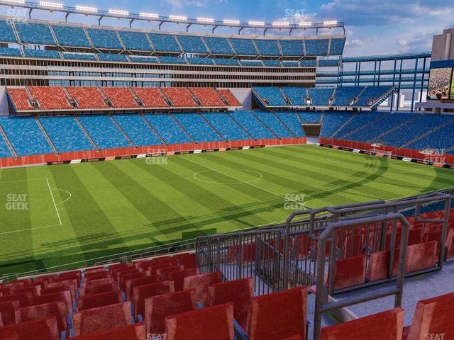 Gillette Stadium - Section Club 35 Seat View