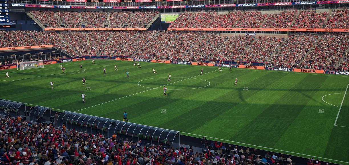 Gillette Stadium - Section Club 6 Seat View