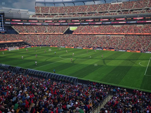 Gillette Stadium - Section Club 6 Seat View