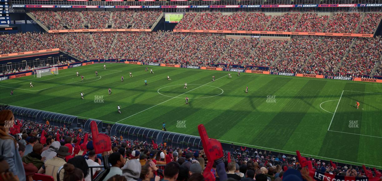 Gillette Stadium - Section Club 6 Seat View