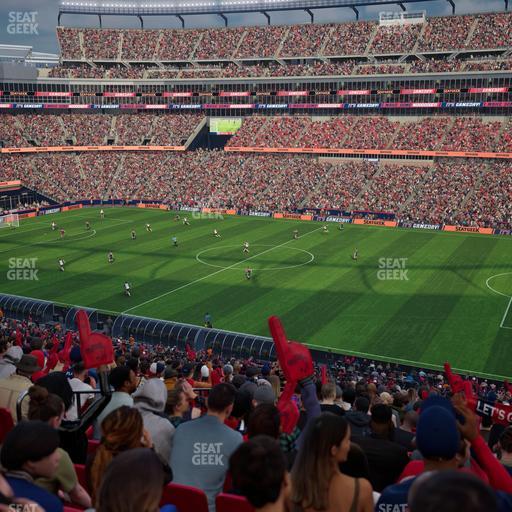 Gillette Stadium - Section Club 6 Seat View