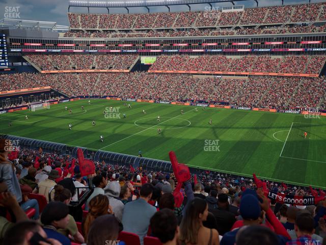 Gillette Stadium - Section Club 6 Seat View