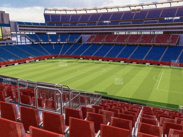 Gillette Stadium - Section Club 6 Seat View
