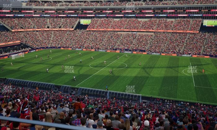 Gillette Stadium - Section Club 7 Seat View