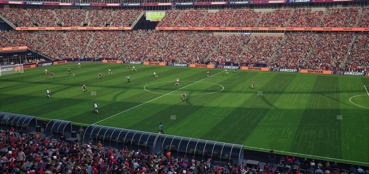 Gillette Stadium - Section Club 7 Seat View