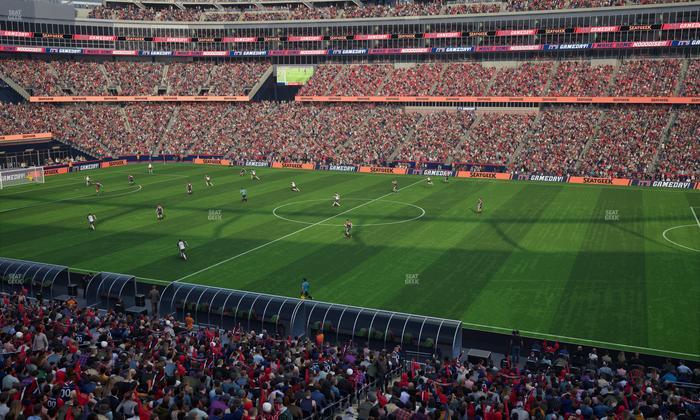 Gillette Stadium - Section Club 7 Seat View