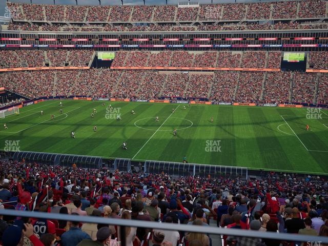 Gillette Stadium - Section Club 8 Seat View