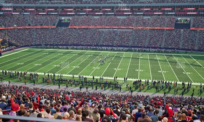 Gillette Stadium - Section Club 8 Seat View