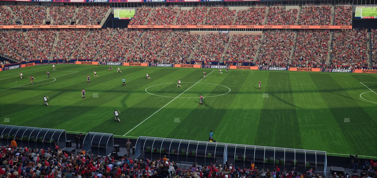 Gillette Stadium - Section Club 8 Seat View