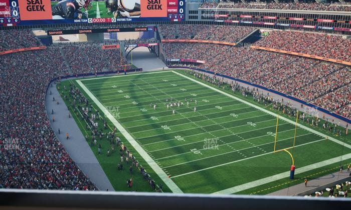 Gillette Stadium - Section Encore Boston Harbour Terrace Seat View