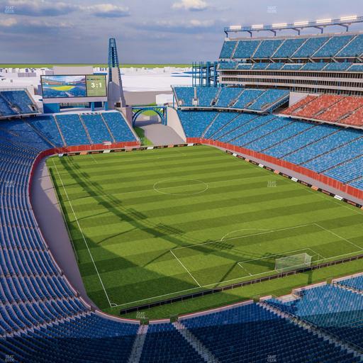 Gillette Stadium - Section Encore Boston Harbour Terrace Seat View