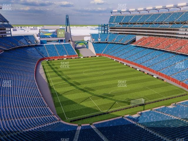 Gillette Stadium - Section Encore Boston Harbour Terrace Seat View