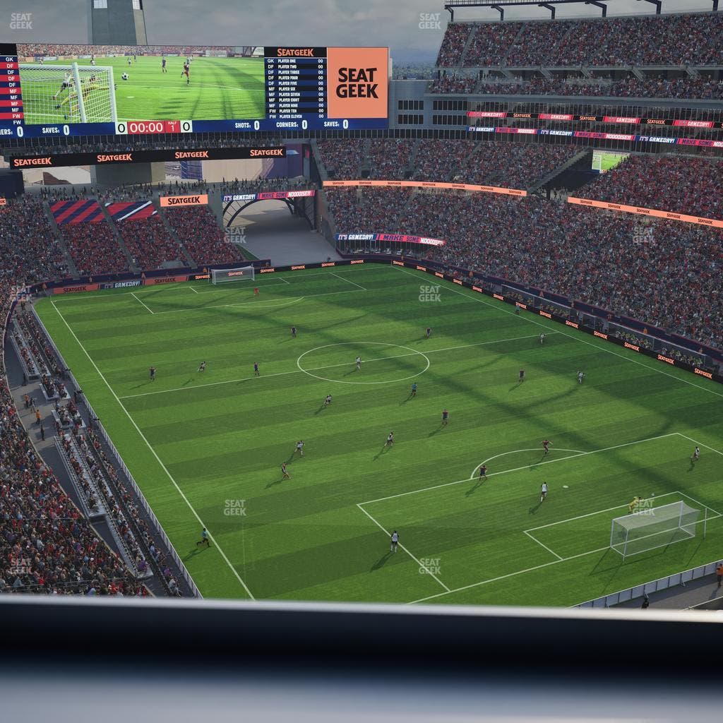 Gillette Stadium - Section Encore Boston Harbour Terrace Seat View