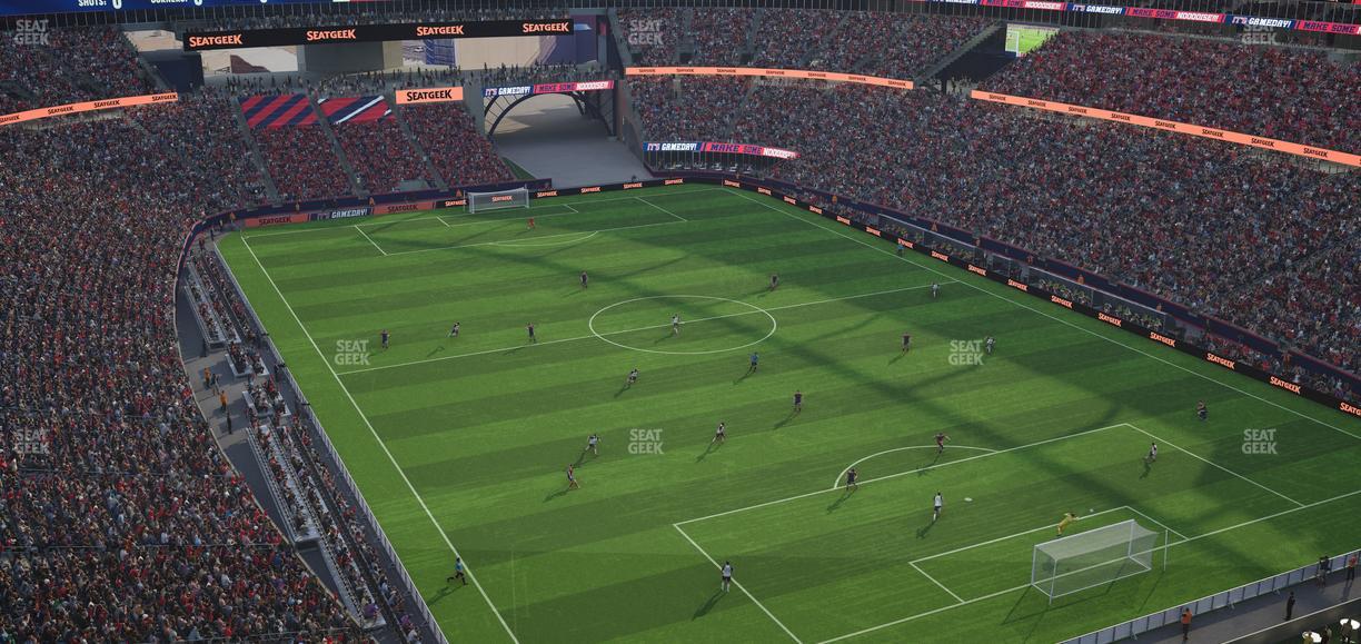 Gillette Stadium - Section Encore Boston Harbour Terrace Seat View