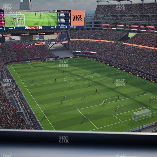 Gillette Stadium - Section Encore Boston Harbour Terrace Seat View